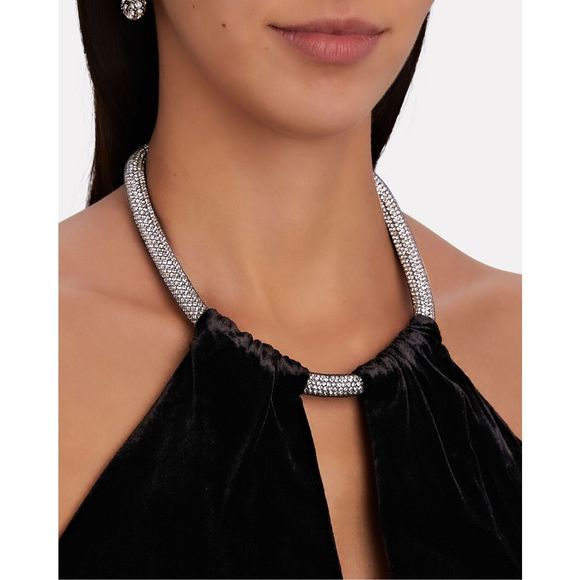 VERONICA BEARD Josette Embellished Velvet Midi Dress - Picture 4 of 10